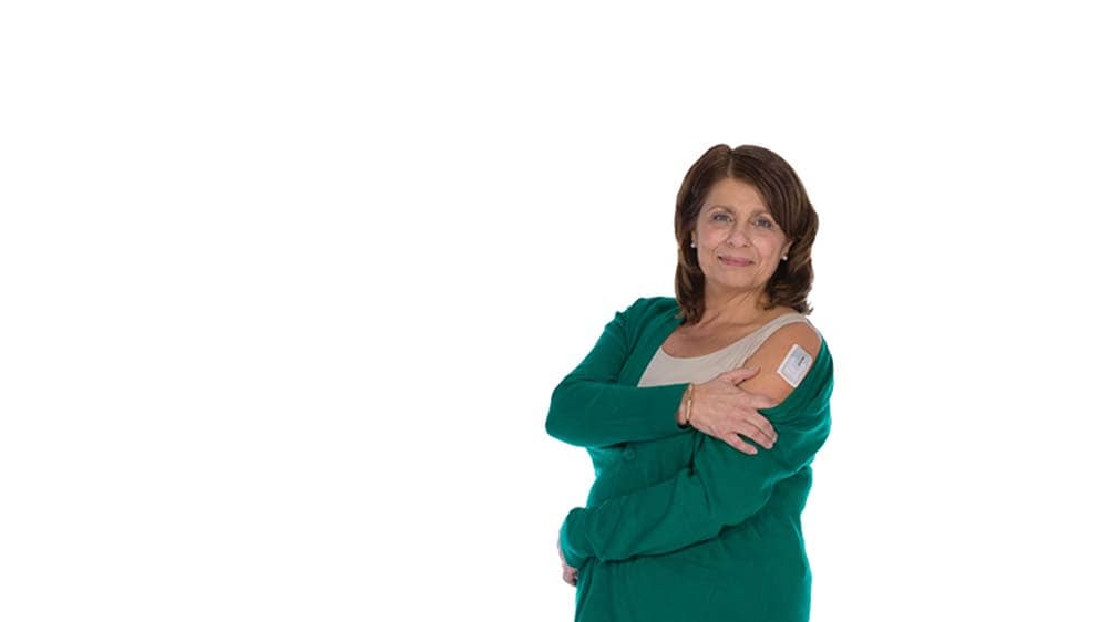 v-go woman in green